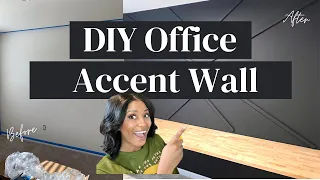 How To DIY Accent Wall | Home Office Makeover