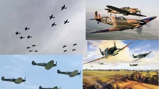 Duxfords Battle of Britain 75th Anniversary Air Show Part 1 - 17 Spitfires in FullHD 2015