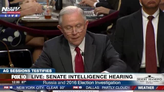 FULL OPENING STATEMENT: Attorney General Jeff Sessions Senate Intelligence Hearing (FNN)
