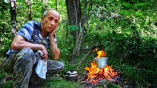 PHILISOPHY OF MOUNTAIN FISHING. Fishing on a mountain river in the wild Primorsky taiga.