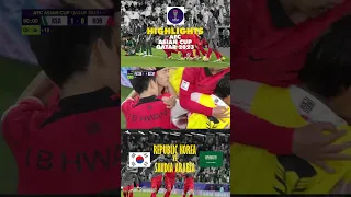 #AsianCUP2023 | Round of 16 Saudia Arabia 1 (2) - (4) 1 Korea Republic