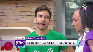 María José Campos y Christian Ocaranza bailan en el Mucho Gusto