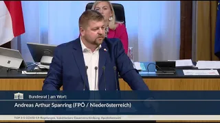 Andreas Arthur Spanring - liest der Regierung die Leviten - COVID-19-Überführungsgesetz - 29.6.2023