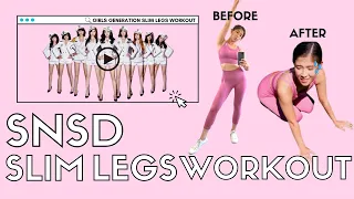 SNSD (소녀시대) SLIM LEGS WORKOUT// I Tried Girls Generation's 6 min LEG & THIGH FAT BURNING Workout!