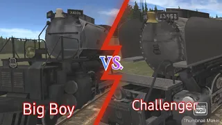 Big Boy VS. Challenger: The Race | Train and Rail Yard Simulator