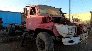 Old Nissan Truck Chassis Repairing || Truck World 1 ||