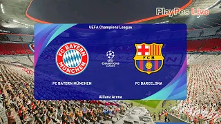 PES 2021 - BAYERN MUNCHEN vs BARCELONA - Uefa Champions League - Full Match & Goal - Gameplay PC