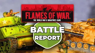 American vs German FLAMES of WAR (Great for Beginners) Battle Report Ep 1