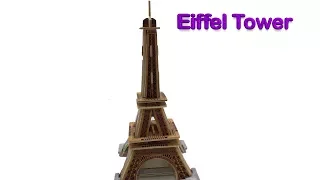 DIY Miniature Eiffel Tower ~ Robotime 3D Woodcraft Construction Kit