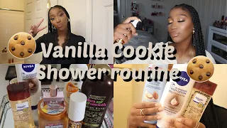 Vanilla Cookie Scented Shower Routine 🌾🍪| Smell like a snack 🤤🤤🤤