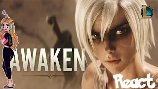 Awaken ~ Season 2019 League of Legends Cinematic ~ Girl REACT