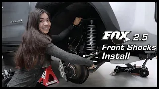 Tacoma Front Suspension Lift Install | Fox 2.5 Race Series Coilovers 🦊