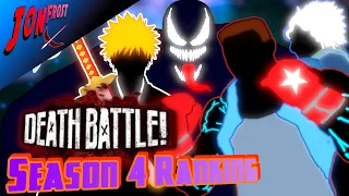 Ranking Every Death Battle Episode (Part 4)