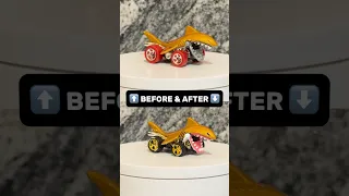 HOW TO CUSTOMIZE HOTWHEELS SHARK BITE #hotwheels #diy #custom #tutorial #howto #uncanny #shark