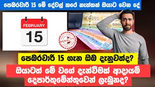 What should you do before February 15th, 2024 (Sinhala) - Taxadvisor.lk