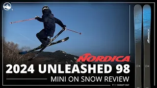 2024 Nordica Unleashed 98 Short On Snow Ski Review with SkiEssentials.com