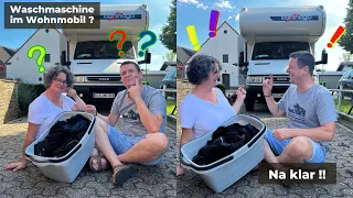 Vlog #24 Wäsche waschen im Wohnmobil ganz einfach. Mit unserer neuen Waschmaschine kein Problem.