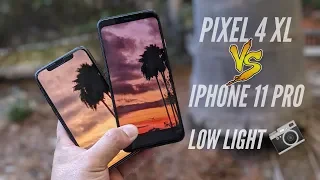 Pixel 4 vs iPhone 11 Pro Camera Comparison (Low Light)