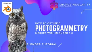 How to Optimize Photogrammetry Scans with Blender 3.0 - Blender Tutorial