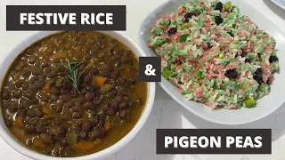Trinidad Festive/Christmas Rice and Pigeon Peas | Holiday Cooking | Meal Ideas | Caribbean