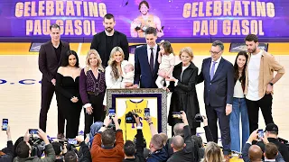 Pau Gasol Lakers Jersey Retirement #GraciasPau