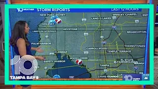 Severe weather rolls through Tampa Bay area Tuesday evening