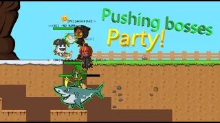 Pushing bosses party! | EvoWorld.io