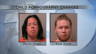 Two men are in the la crosse county jail tonight facing various child pornography charges.