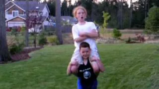 Jake and Hailey Piggy Back