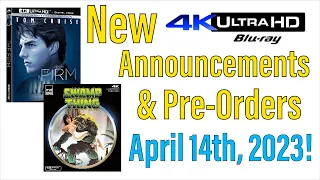 New 4K UHD Blu-ray Announcements & Pre-Orders for April 14th, 2023!