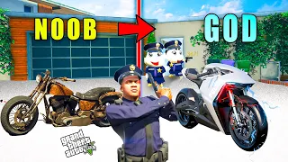 Franklin Joins The Poor CHIED To Become RICH POLICE in GTA 5 | SHINCHAN and BLACKCHAN