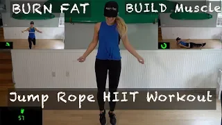 20 minute Jump Rope HIIT fullbody workout body weight exercises