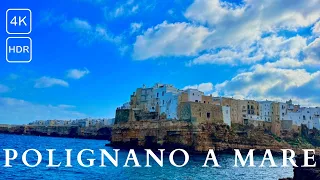 Polignano a Mare  :🇮🇹Coastal Beauty Unveiled: A Stroll Through Polignano,2024 4k 60fps Walking Tour