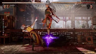 MK1 - Sindel / Motaro 41% from full-screen low projectile