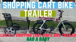 DIY Shopping Cart Bike Trailer