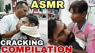 Skin cracking, neck cracking, fingures, elbow cracking compilation by Master cracker & Indianbarbers