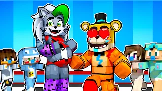 ROXANNE 100 BABIES CHALLENGE with GLAMROCK FREDDY!? in Minecraft Security Breach