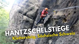 Top Klettersteig in der Sächsischen Schweiz: Die Häntzschelstiege - Mit Wilde Hölle & Carolafelsen