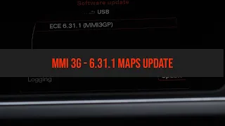 👉 MMI 3G - 6.31.1 - maps update ✅