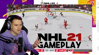 NHL 21 ACTUAL GAMEPLAY *REACTION*