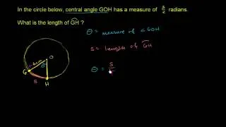 04   Radians   04   Example  Radian measure and arc length