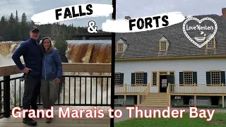 Exploring Forts & Falls | Grand Marais to Thunder Bay | Lake Superior Circle Tour day 2 | Kakabeka