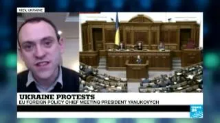 Ukraine: EU foreign policy chief met opposition leaders and President Yanukovych