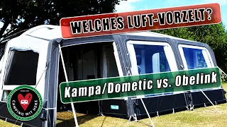 Kampa / Dometic Grande Air / Ace oder OBELINK Viera - Luftvorzelte im Vergleich - Vorzelt aufblasbar