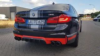 BMW M5 F90 with Akrapovic Exhaust LOUD Revs & SOUNDS!