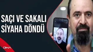 Kanser tedavisi gördü, beyaz saçı ve sakalı siyah uzadı