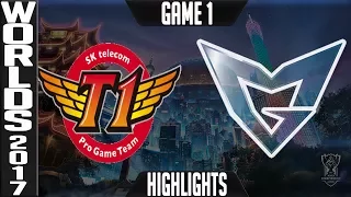 SKT vs SSG Highlights Game 1 Worlds 2017 Final - SK Telecom T1 vs Samsung Galaxy World Championship