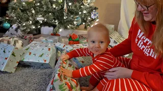 Baby Oliver's First Christmas! | Opening Presents, Holiday Dinner & Jackson's First Bike!