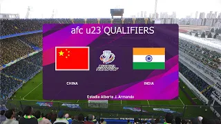 ⚽     China U23  vs  India U23   ⚽ | AFC Asia Cup Qualifiers U23 (09/09/2023) | AFC 2023