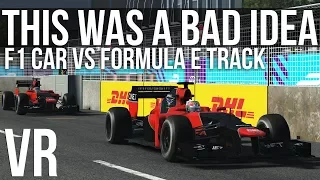 What's It Like Driving Formula 1 Cars On Formula E Circuits?